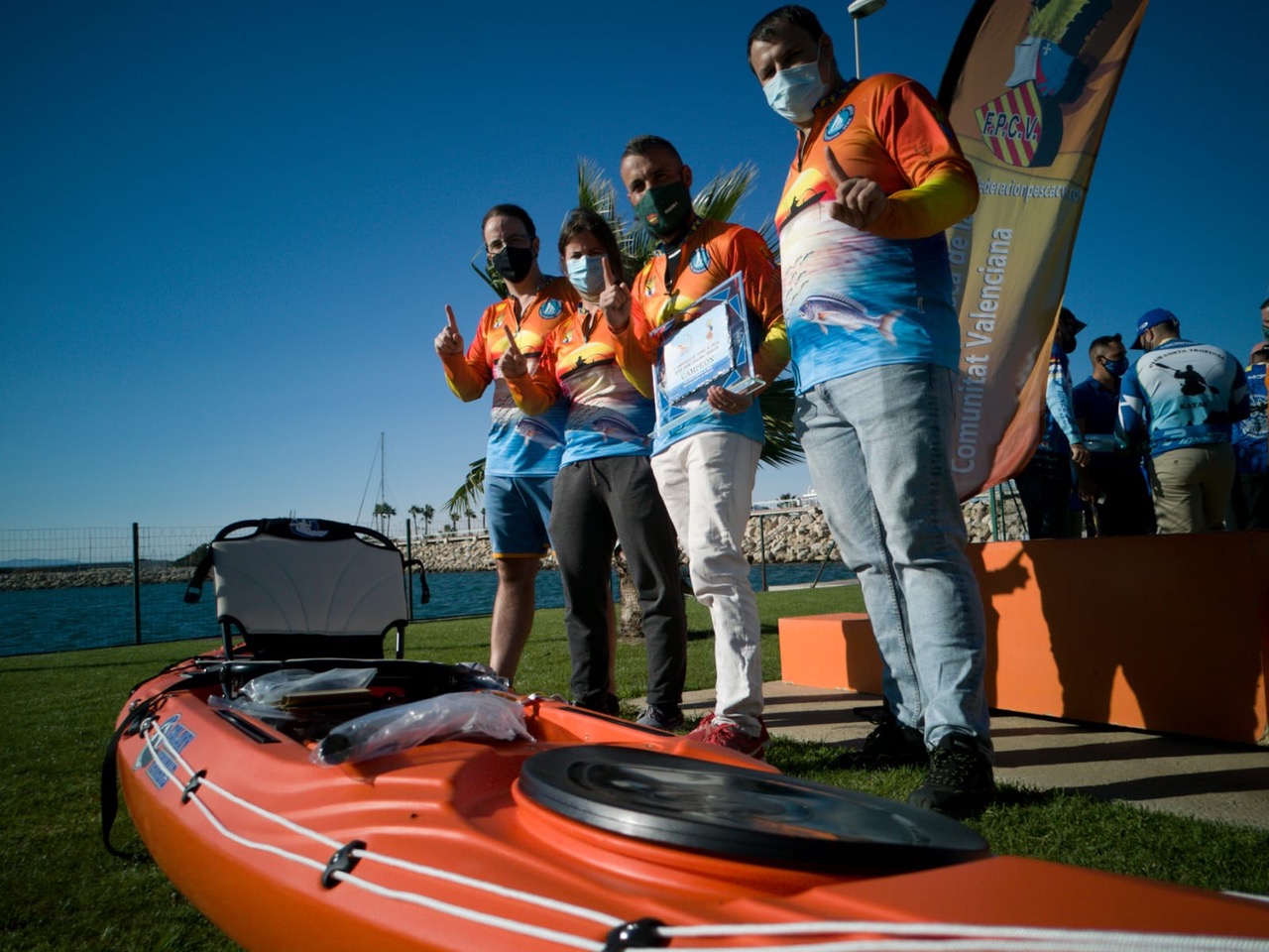 El Club de Pesca en Kayak de Marina El Portet de Dénia JOaquin Molpeceres Francisco José Piñero